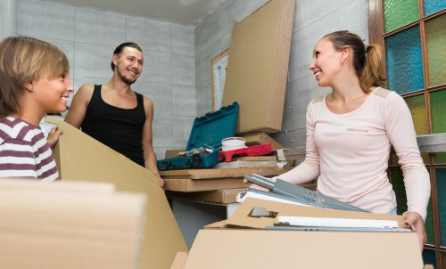 Removal team preparing a local move in Hammersmith near busy West London streets