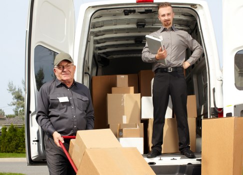 Moving boxes and furniture with a van in Hammersmith