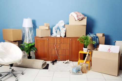 Keyboard navigation focus on a removal company website