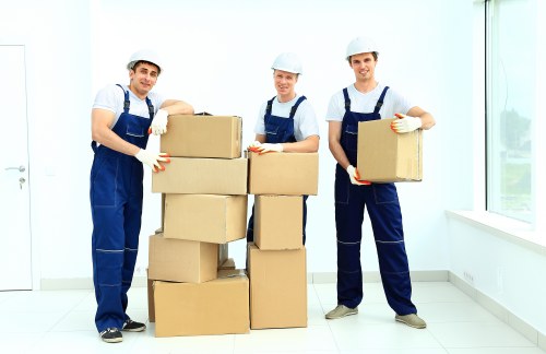 Professional Hammersmith removals team packing household belongings