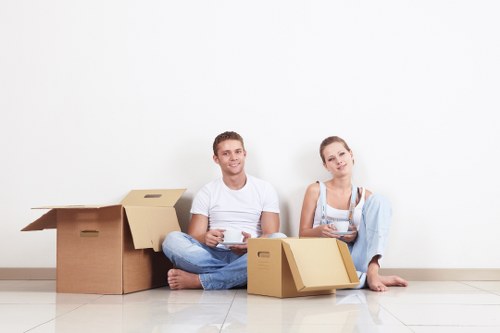 Moving truck supporting a house or office relocation in Hammersmith