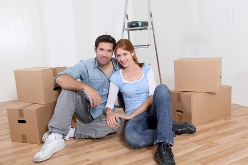 Careful handling of desks and IT equipment during an office move