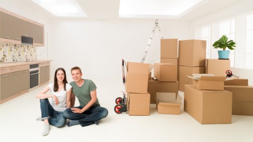 Variety of removal boxes and packing materials for local moving needs
