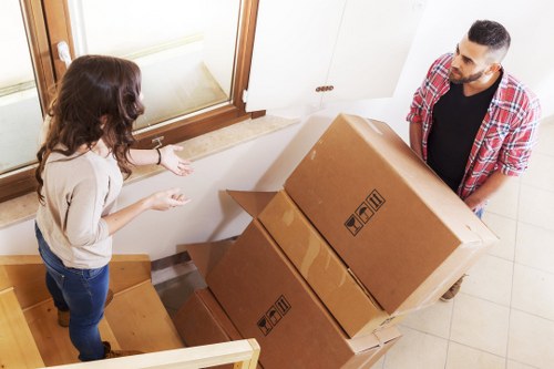 Risk assessment being carried out before moving items