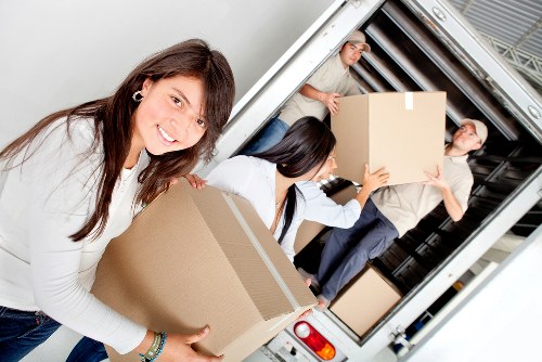 Careful packing and loading of household furniture for transport