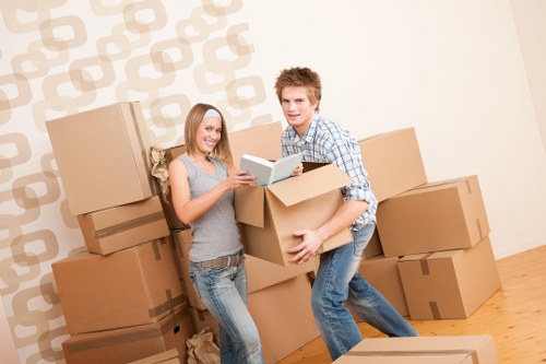House removal service transporting furniture in West London