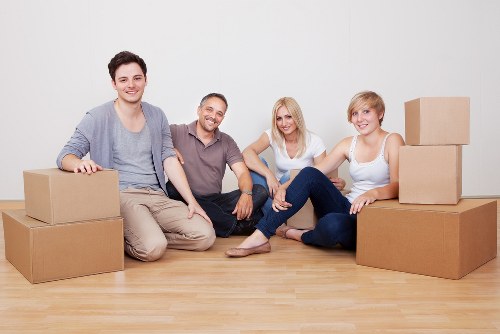 Prepared moving truck for furniture, boxes, and office equipment in Hammersmith